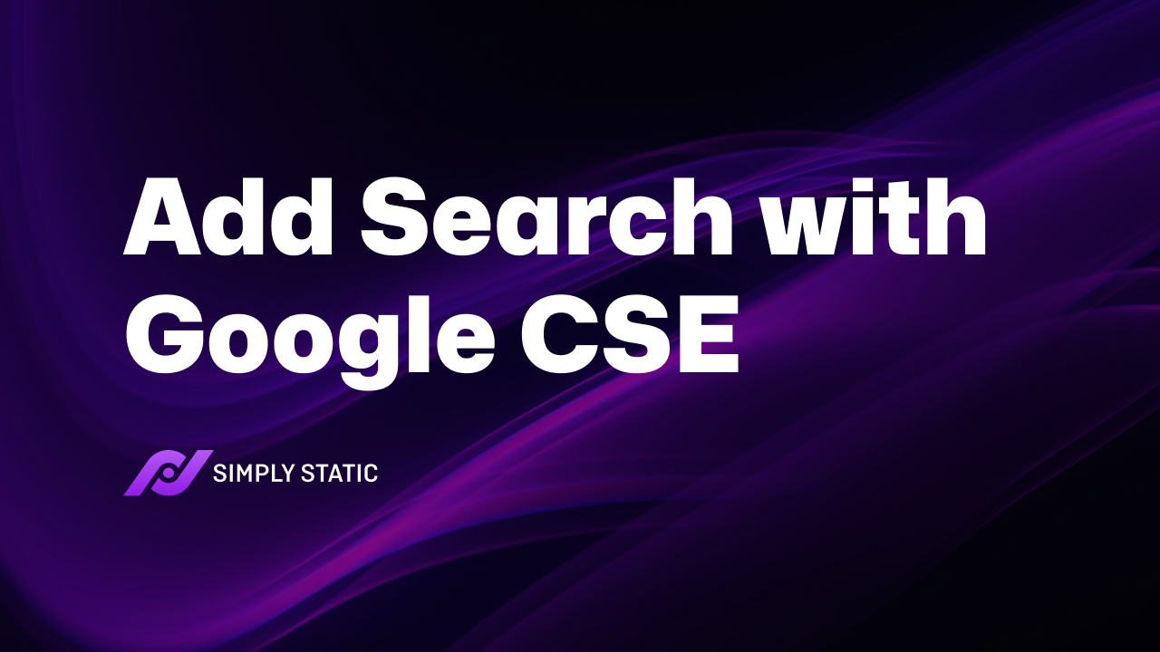 Enabling search on a static site with Google CSE